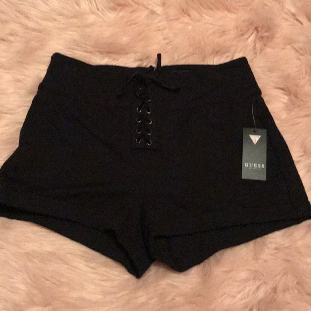NWT GUESS lace up hot shorts